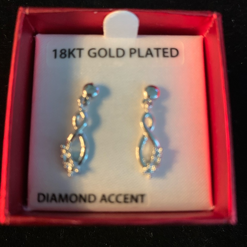 Genuine Diamond Earrings - Picture 1 of 4